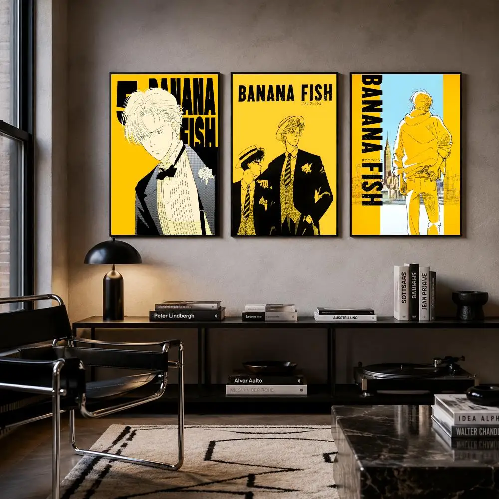 Anime Banana Fish Poster Poster Room Wall Art Decor Waterproof Stickers For Home Bar Bedroom Decoration