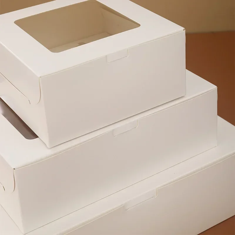 5pcs 2/4/6/12 Cups Muffin Cupcake Box With Window Wedding Party Favor Cookie Baking Cake Boxes And Packaging Dessert Container view 4