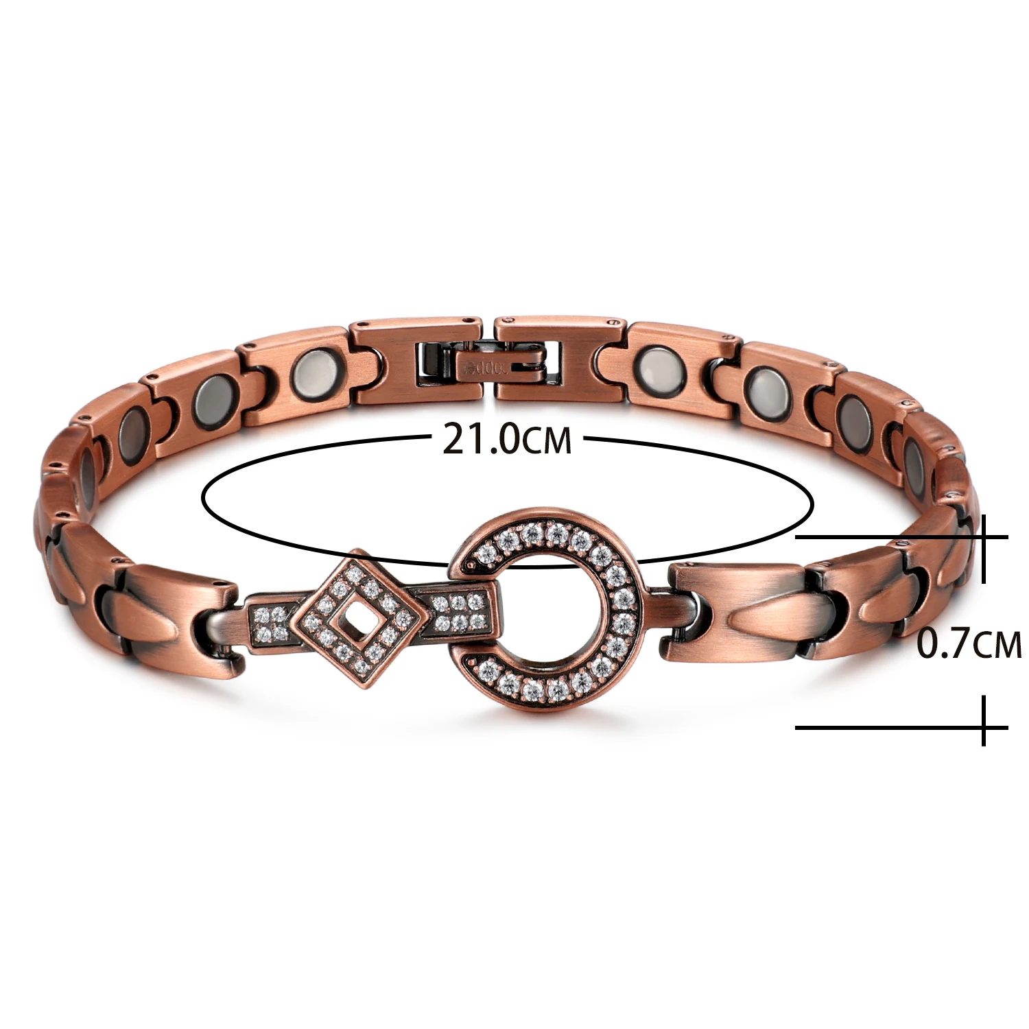 Welmag-pulseira de cobre magnética para mulheres e meninas, jóias de saúde, melhor para alívio da dor, presente, 2023