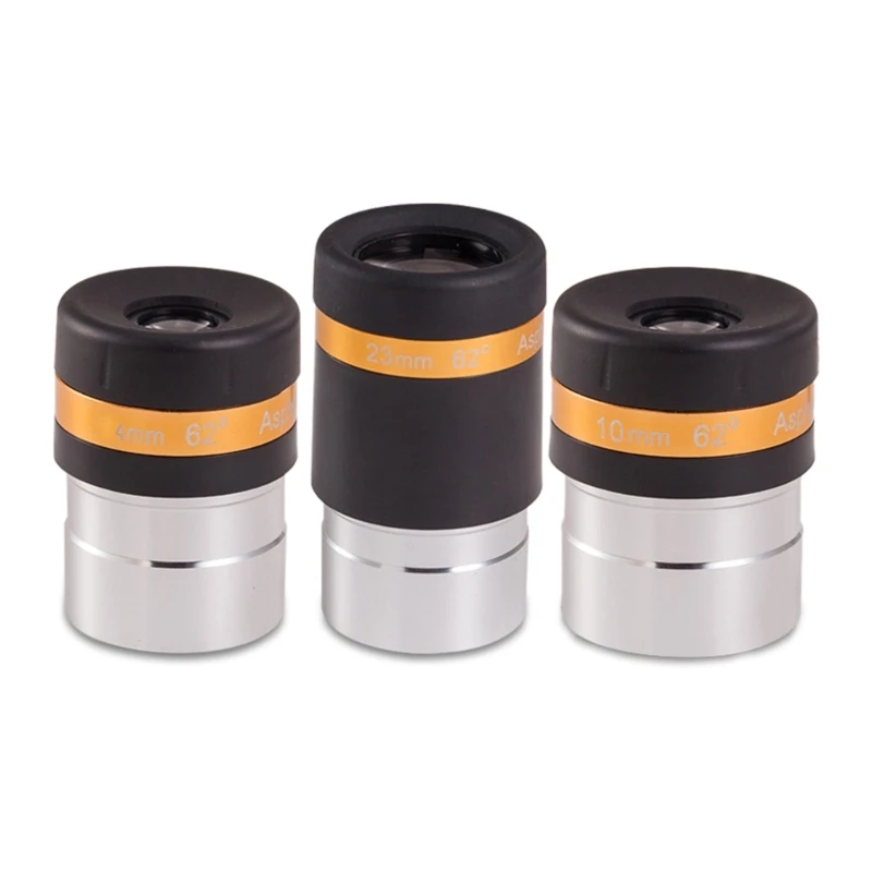 

4mm/10mm/23mm Eyepiece 1.25" 62 Degrees Eyepieces for Telescope