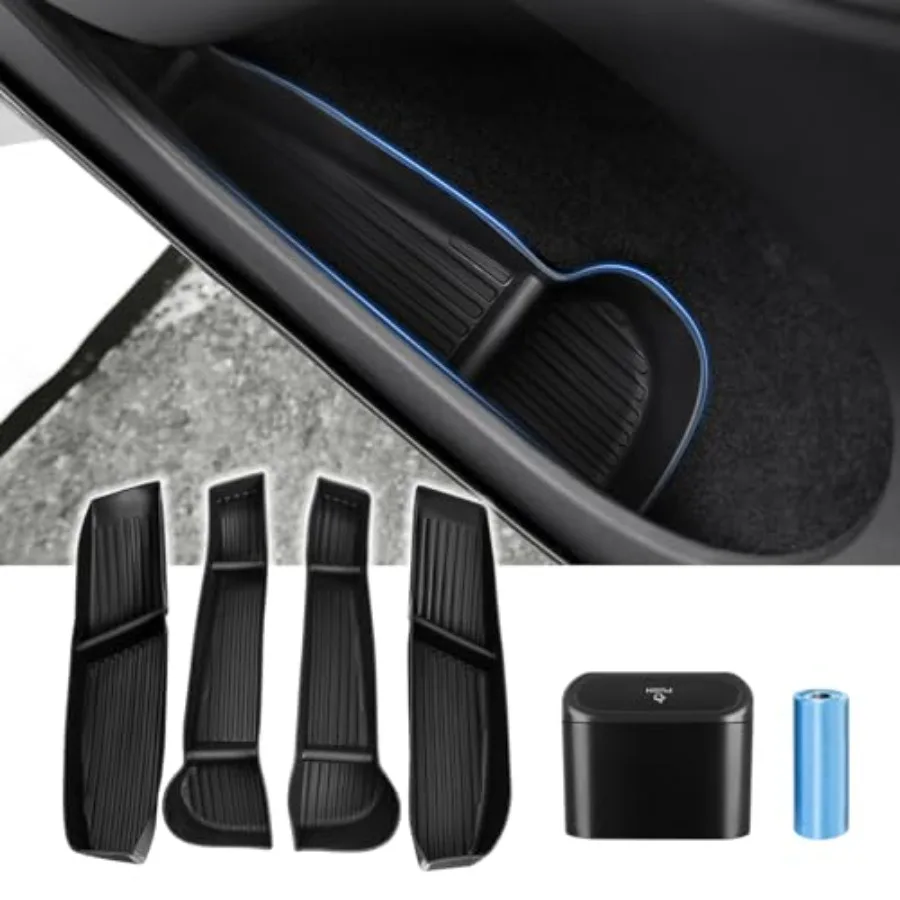 Car Door Side Storage Box and Trash Can for Not for Juniper Accories Front Rear Door Insert Tra Organizer Slot Storage Protecto