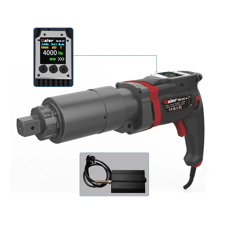High Accuracy Non Impact Electric Torque Gun Screwdriver 6000Nm Cord Electric Spanner Wrench