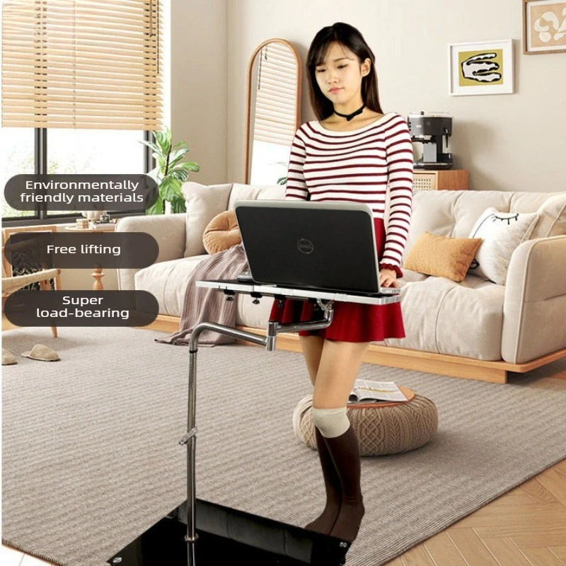 

360°Rotating OK Tray Telescopic Adjustable Lazy Desk Foldable Mobile Cooling Rack Fan Heat Dissipation Computer Support Stand