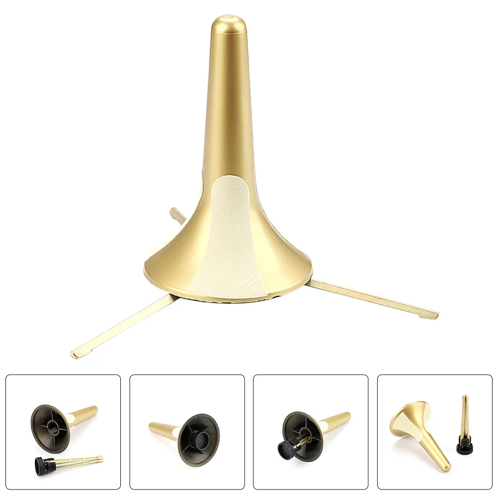 

3 Leg Portable Trumpet Stand Metal Holder Sturdy Foldable Instrument Stand for Trumpet and Trombone Accessories Use