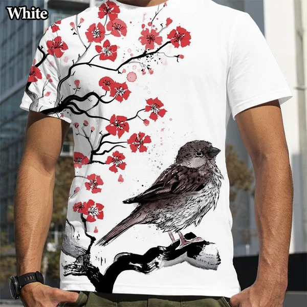 Ink Painting 3d Printing T-shirt New Art Design Fashion Casual Short-sleeved T-shirt