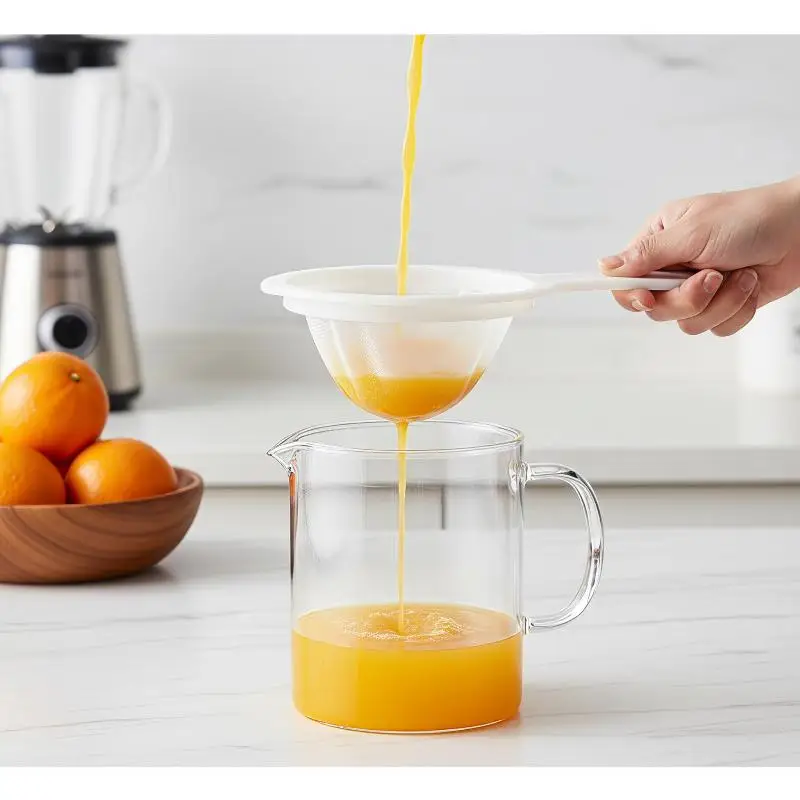Fine Mesh Food Strainer 1Pcs Easy to Clean Multi-Use Filter for Homemade Soy Milk Oat Milk Juice Jam Home Kitchen Baking Use