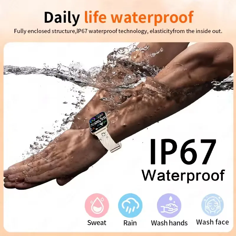 New 1.83‘’ HD Screen Fashion Smart Watch Women Bluetooth Call Custom Watch Dial Bluetooth Voice Calls Waterproof Smartwatch HW12