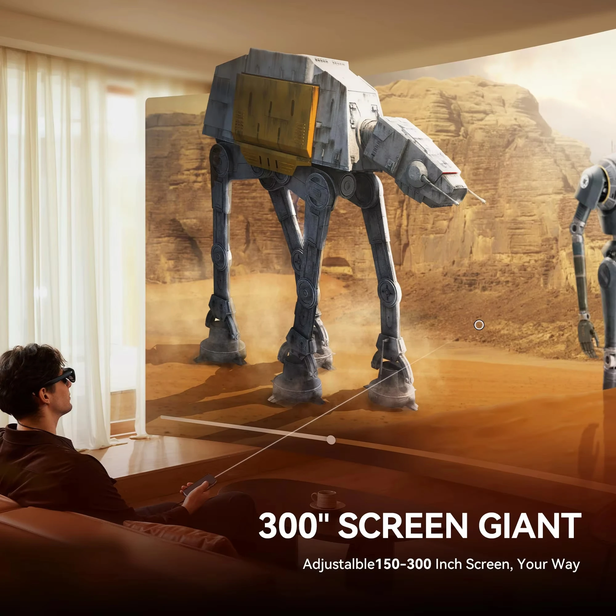 نظارات روكيد ماكس 2 سبايال AR لايت 50 ° لعبة FoV Home Viewing Realtime Trans Spatial Computing 3DoF System Gaming Portable