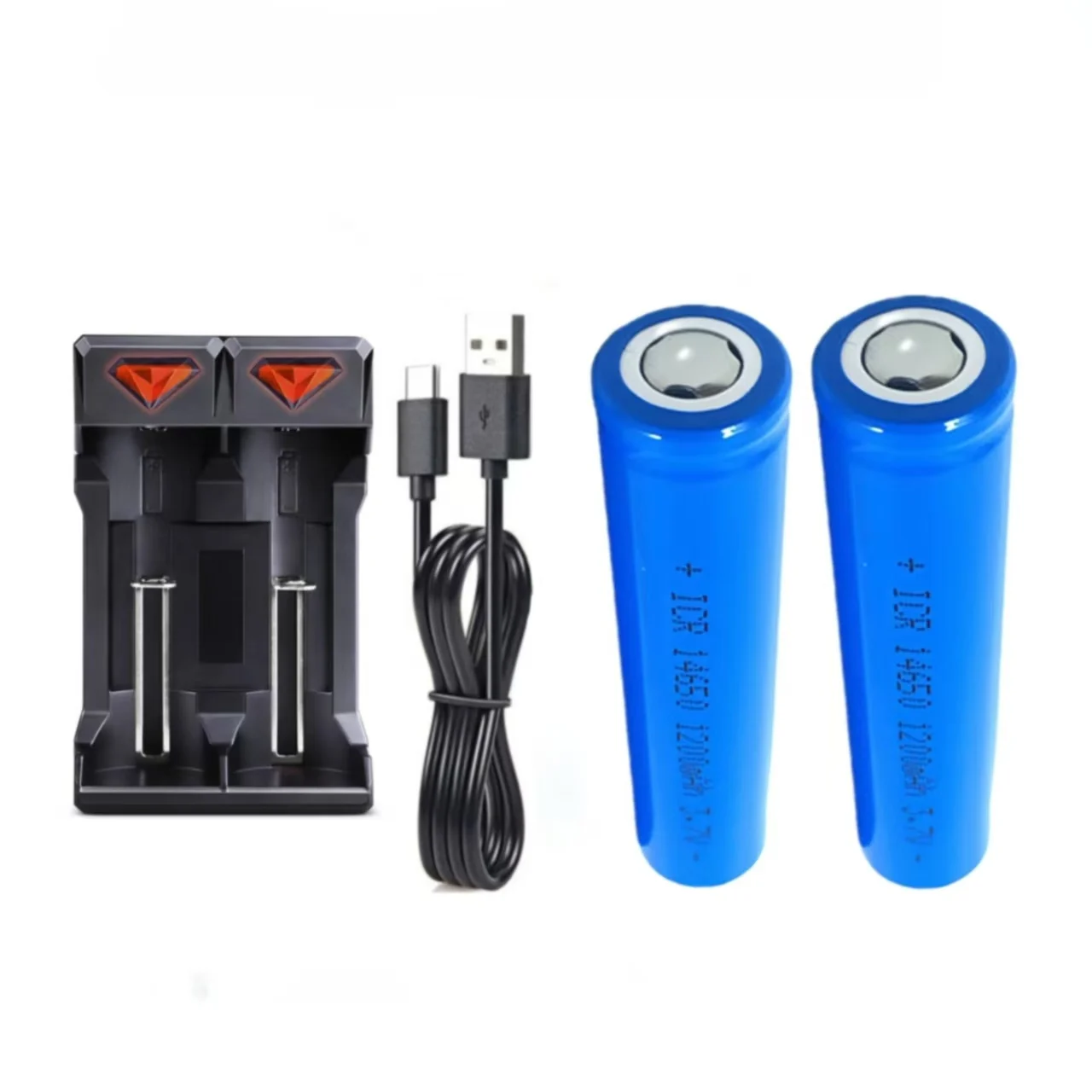 

14650 battery 3.7V 1200mAh Rechargeable lithium battery Charger for Electric toothbrush Portable bluetooth Cordless screwdriver