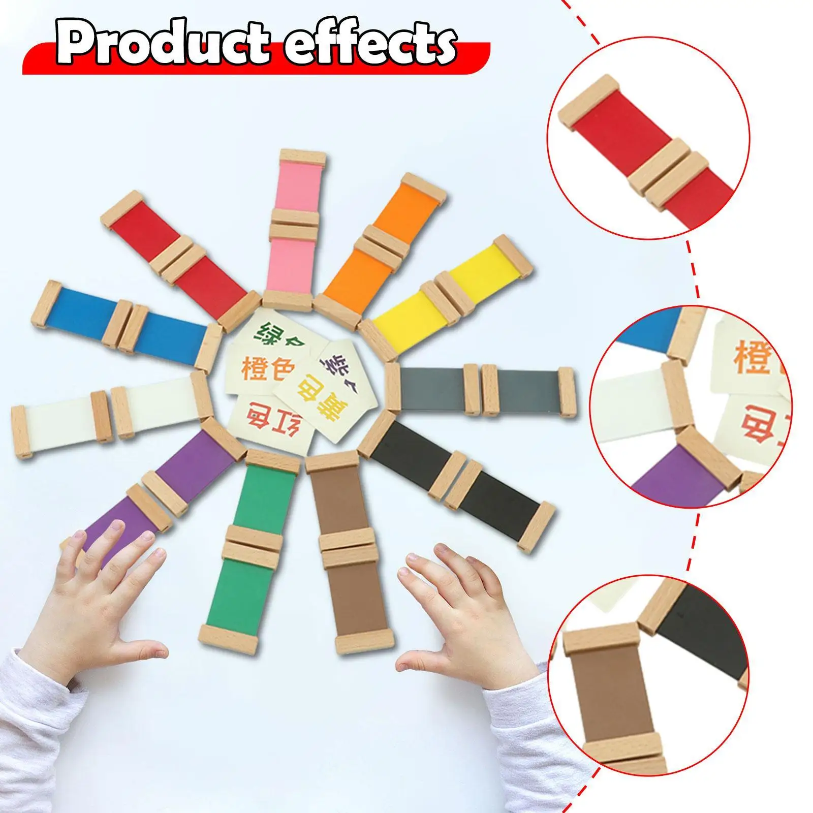 Montessori Color Toys Birthday Gift Children Boys and Girls Distinguish Colors Color Cognition Matching Color Recognition Toy
