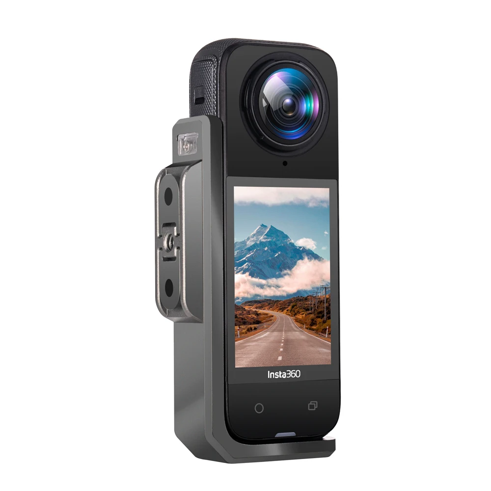 Staffa orizzontale in alluminio per supporto Insta360 X4 Adattatore per telaio verticale da 90 gradi per accessori per fotocamera Insta 360 X4