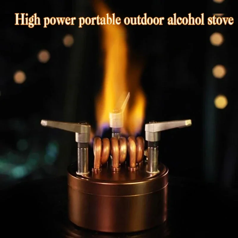 

Self Pressurized Alcohol Stove Large Capacity High Power Portable Alcohol Burner Outdoor Camping And Travel Alcohol Stove