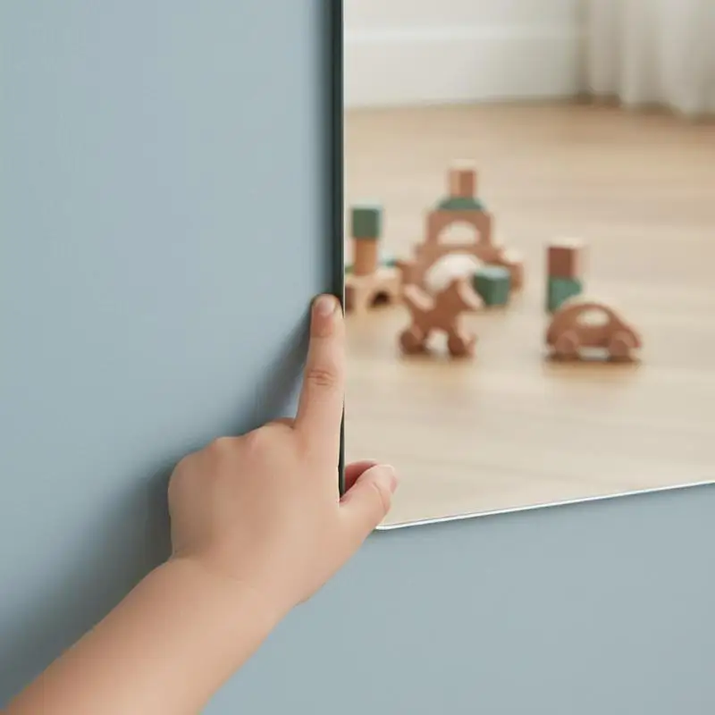 Self-adhesive Acrylic Mirror Bathroom Shower Makeup Anti Fog Mirror Sticker Tile Shaving Mirror For Door Wardrobe Home Decor