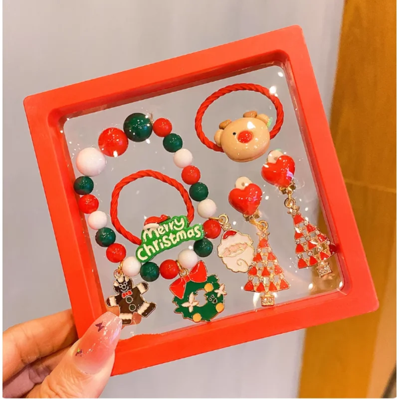 

Children Little Girl Creative Christmas Eve Party Accessories Set