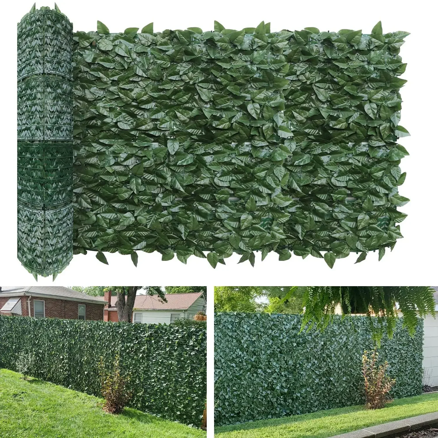 

Artificial hedge Apple leaf Ivy DIY privacy screen Balcony Privacy garden Outdoor fence decorated with