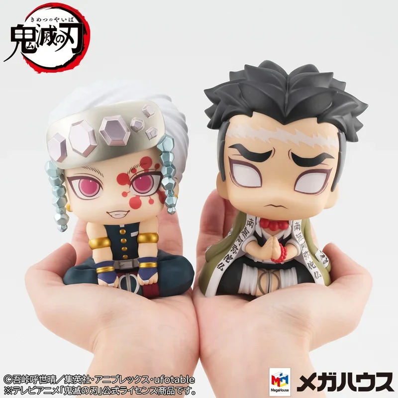 Q Version Demon Slayer Kimetsu No Yaiba Kanroji Mitsuri Kamado Nezuko Agatsuma Zenitsu Pvc Doll Decoration Model Gift