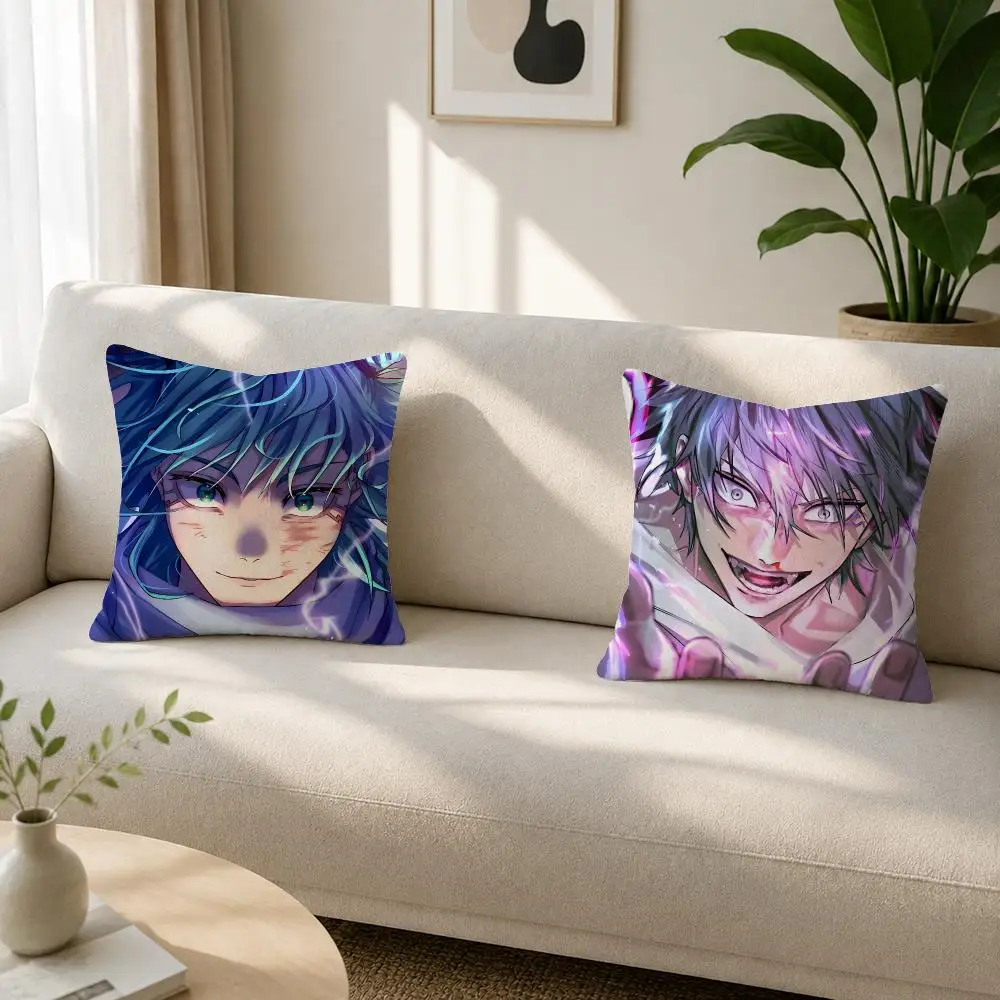 Powerful Battle Anime Character Hajime Kashimo Soft Plushs Fluffy Throw Pillow Cases for Sofa Bedroom Home Decor
