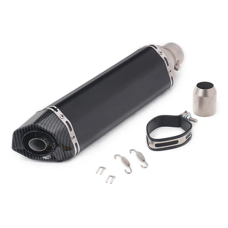 51mm Universal Motorcycle Exhaust Pipe Motocross Muffler Escape For S1000RR R1 Z400 R7 PCX125 150 XMAX300 310MM 370MM 470MM