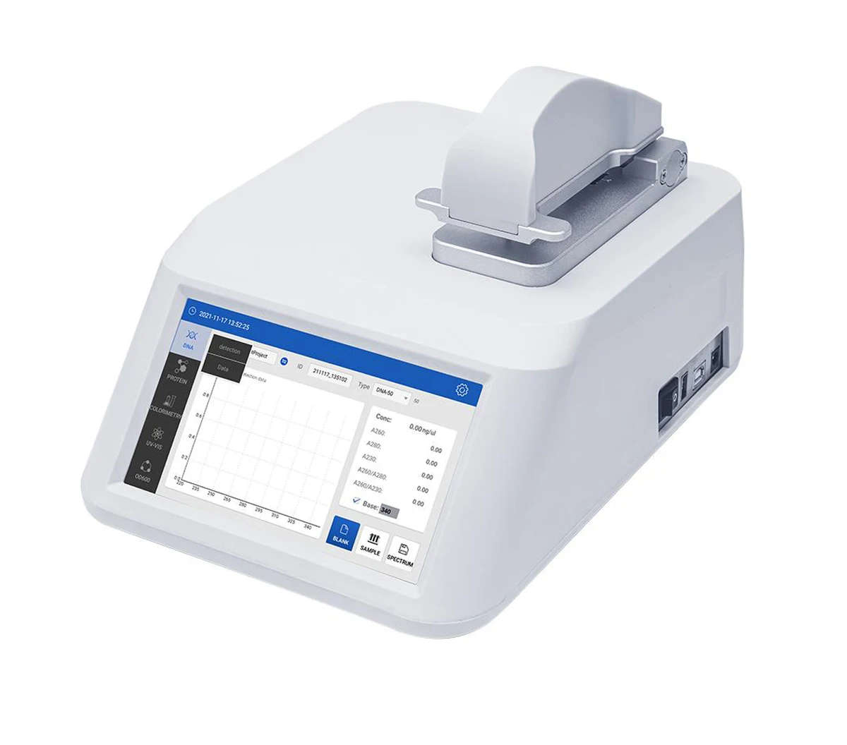 Touched Screen NanoOne UV Spectrophotometer Micro spectrophotometer for Bacteria/Microbe Concentration