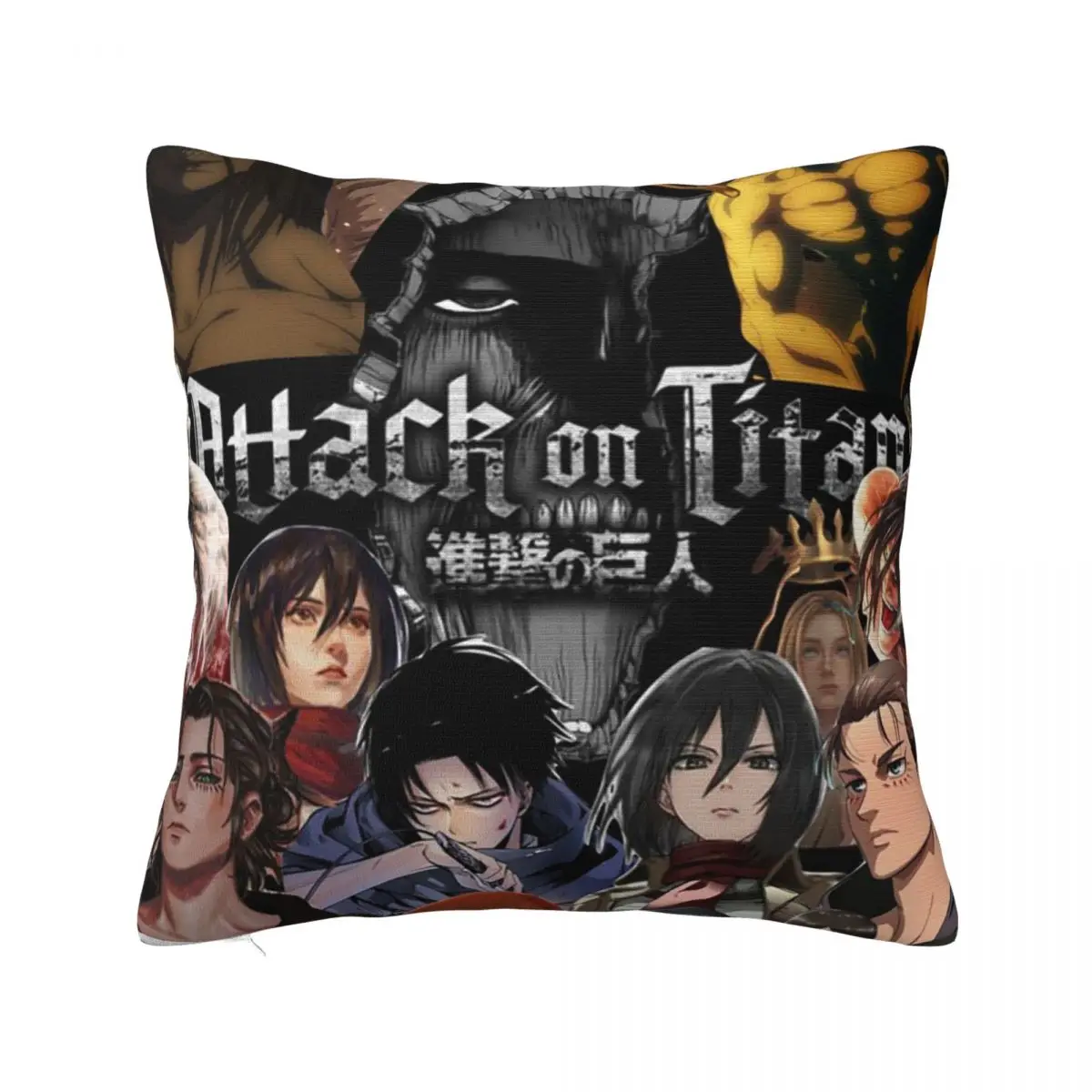 Attack On Titan Zeke Yeager Square Pillowcase Pillow Cover Cushion Decor Comfort Throw Pillow for Home Car