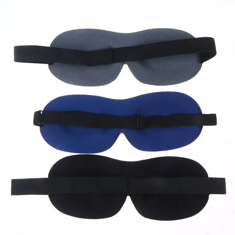 3D-verstellbare Schlafmaske mit atmungsaktivem Design, blockiert Licht, während es den Luftzirkulationsverkehr für die Augen ermöglicht, Unisex-Komfortpassform – Detail 3