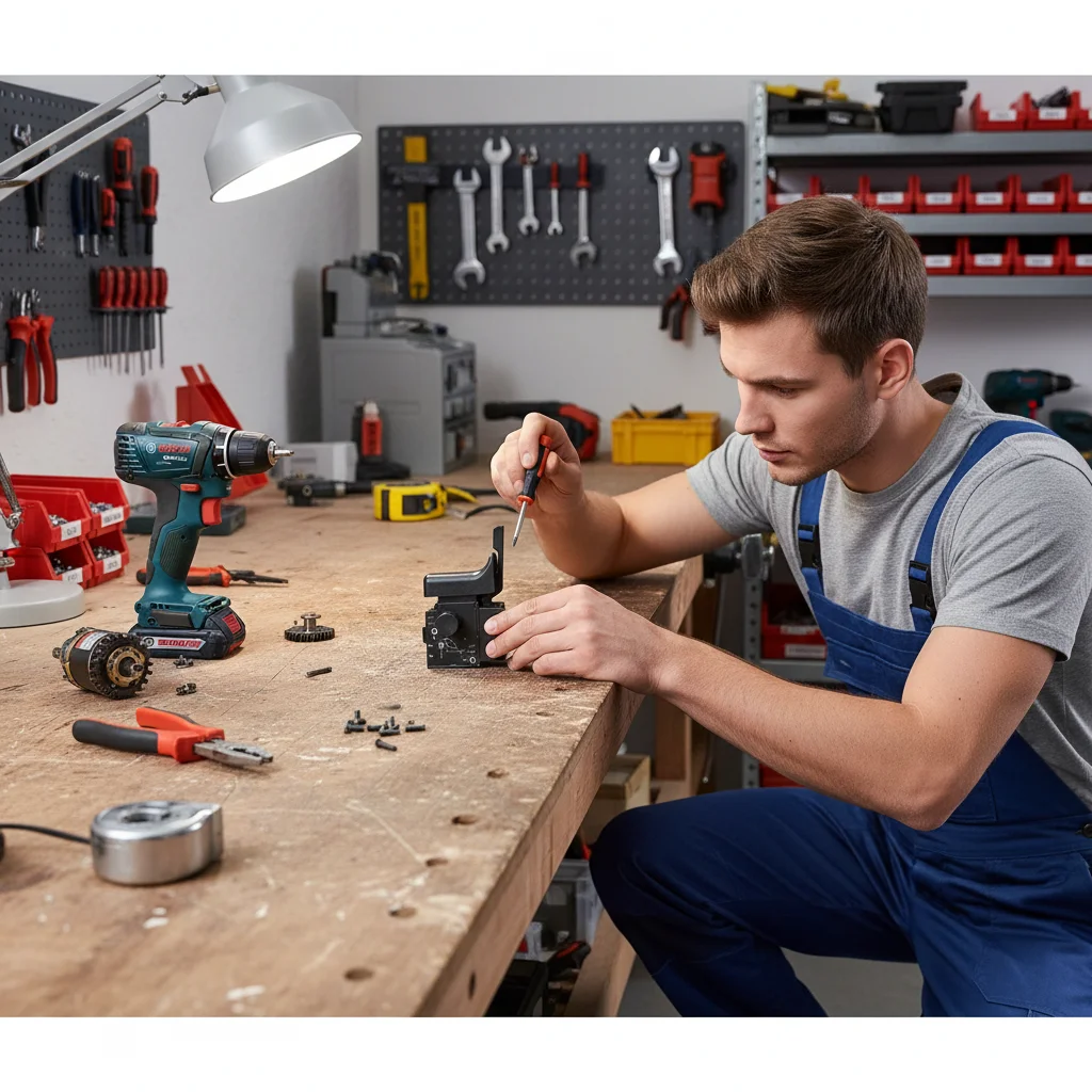 

1pc Hand Drill Switch Replacement Switch Forward And Reverse Speed Control Switch Black For Hand Drill Power Tool Accessories