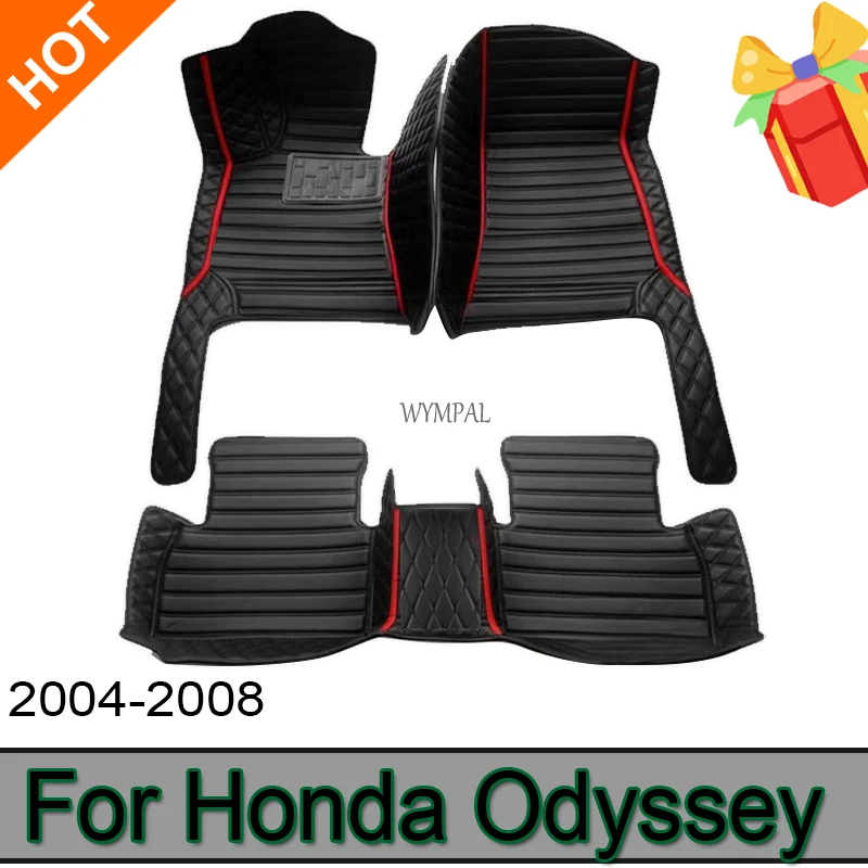 

Car Floor Mats For Honda Odyssey Seven Seats 2004 2005 2006 2007 2008 Custom Auto Foot Pads Carpet Cover Interior Accessories