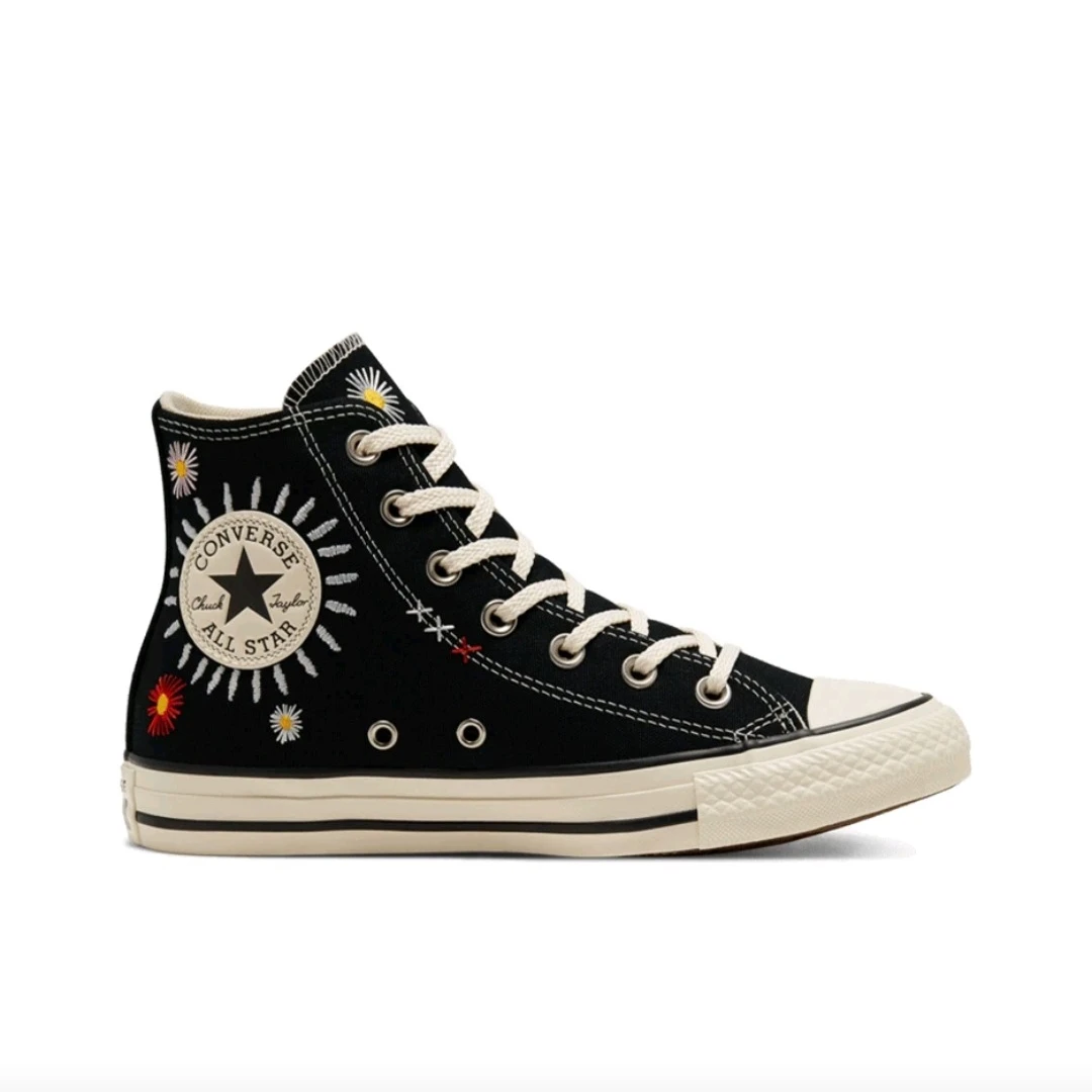 

Converse Chuck Taylor All Star Hi Friends For Life Women's Skateboarding Shoes, Light Weight, Casual Sneakers, Black