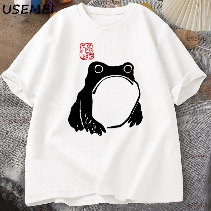 Japanese Frog Matsumoto Hoji Toad T Shirt Frog Lover T-Shirt Men's Short Sleeve Y2k Clothes Man Clothing Casual High Quality Tee