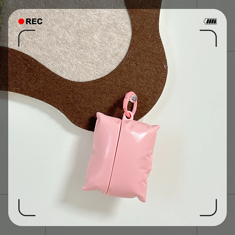 For AirPods Pro2 4 3 2 1 Pro Earphone Case 3D Colorful Pillow Silicone Protective With Pendant Headphone Box Cover