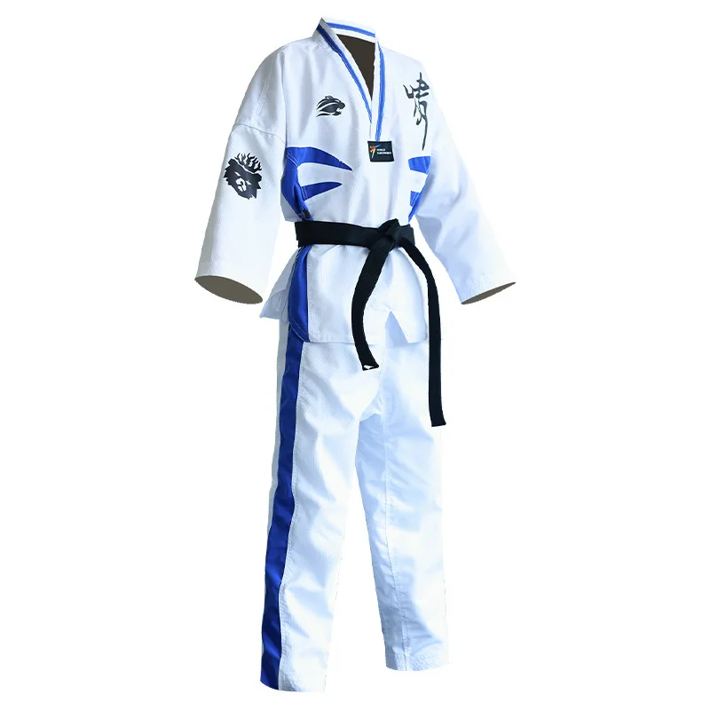 2023 High Quality WTF Taekwondo Uniform Martial Arts Dobok Exquisite Embroidery TKD Suit For Adult Kids