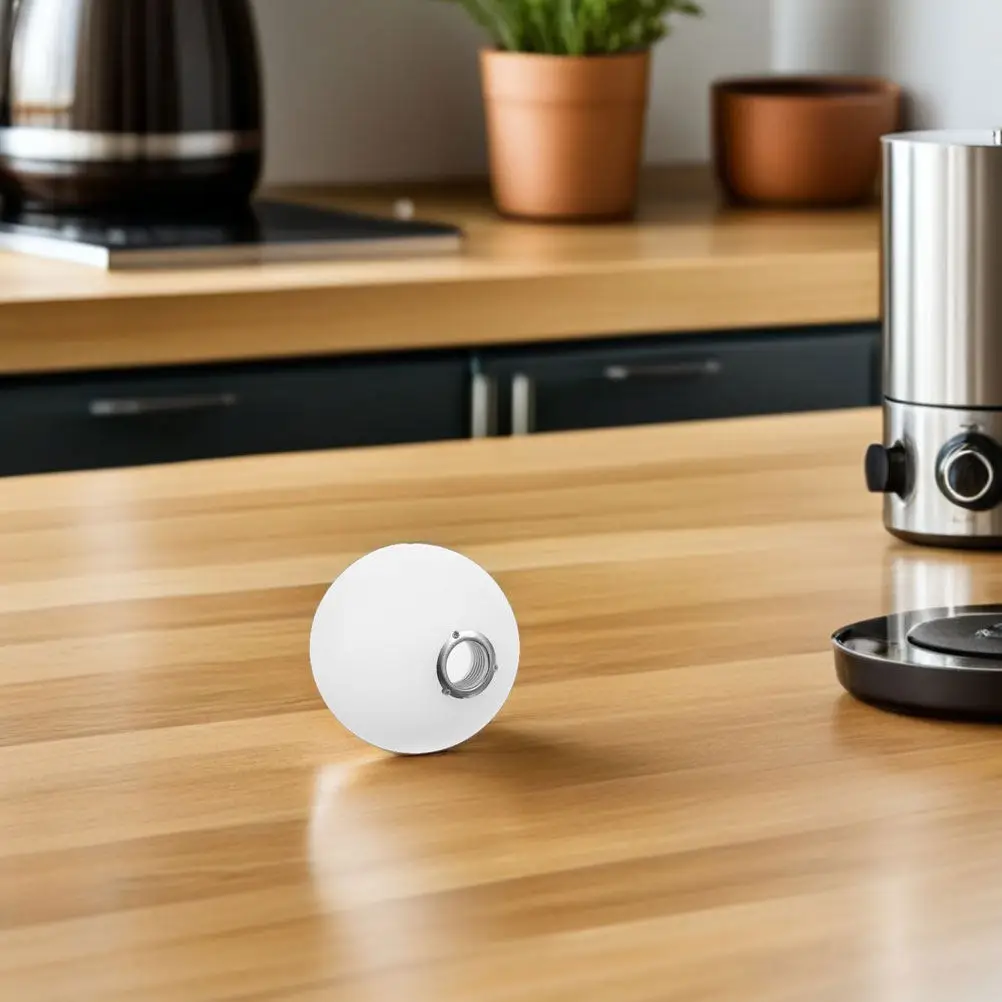 

2 шт. молочно-белых акриловых абажуров для ламп G9 с металлическим винтовым основанием, круглые сменные плафоны для потолочного, настенного, уличного и столбового освещения