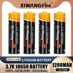 XIWANGFIRE 100% nuova batteria ricaricabile originale 3.7V 18650 1200mAh 18650 batteria ricaricabile al litio per batterie torcia