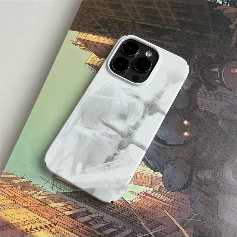 Beautiful Anime Girl Sword Cool Jelly Phone Case For iPhone 17 Air 16 Pro Max 15 14 Plus 13 12 11 Shockproof Silicone Back Cover view 3