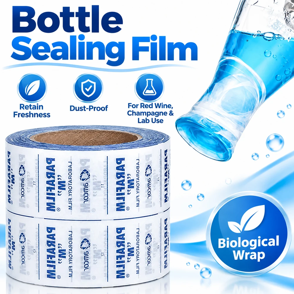 For Parafilm M Pm996 Red Wine Champagne Bottle Sealed Roll Retain Freshness Dust-Proof Purpose Laboratory Film Biological Wrap