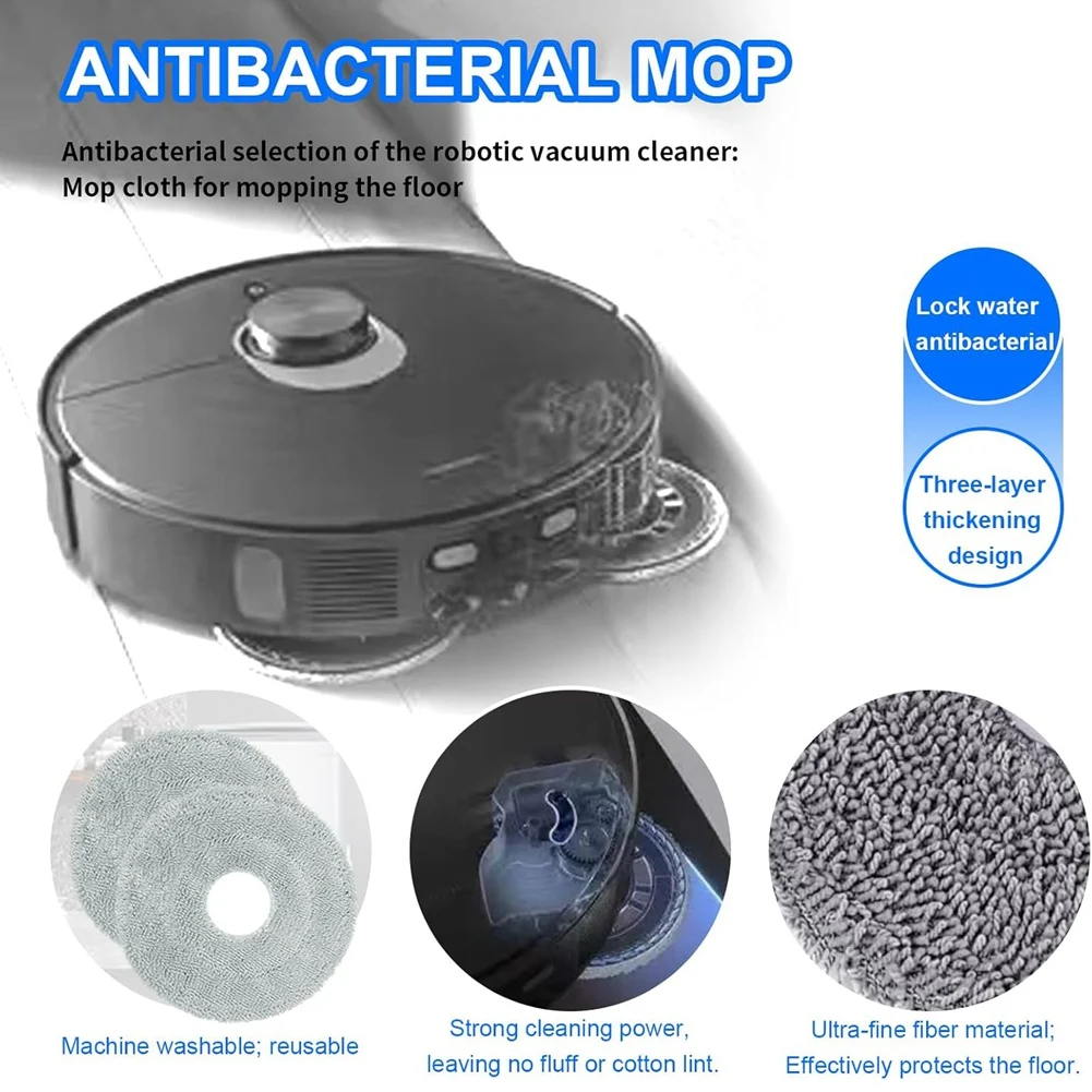 Förderung! Für Xiaomi X20 Max, X20 Pro Staubsauger Teile Wichtigsten Seite Pinsel Hepa-Filter Mopp Tuch Staub Taschen