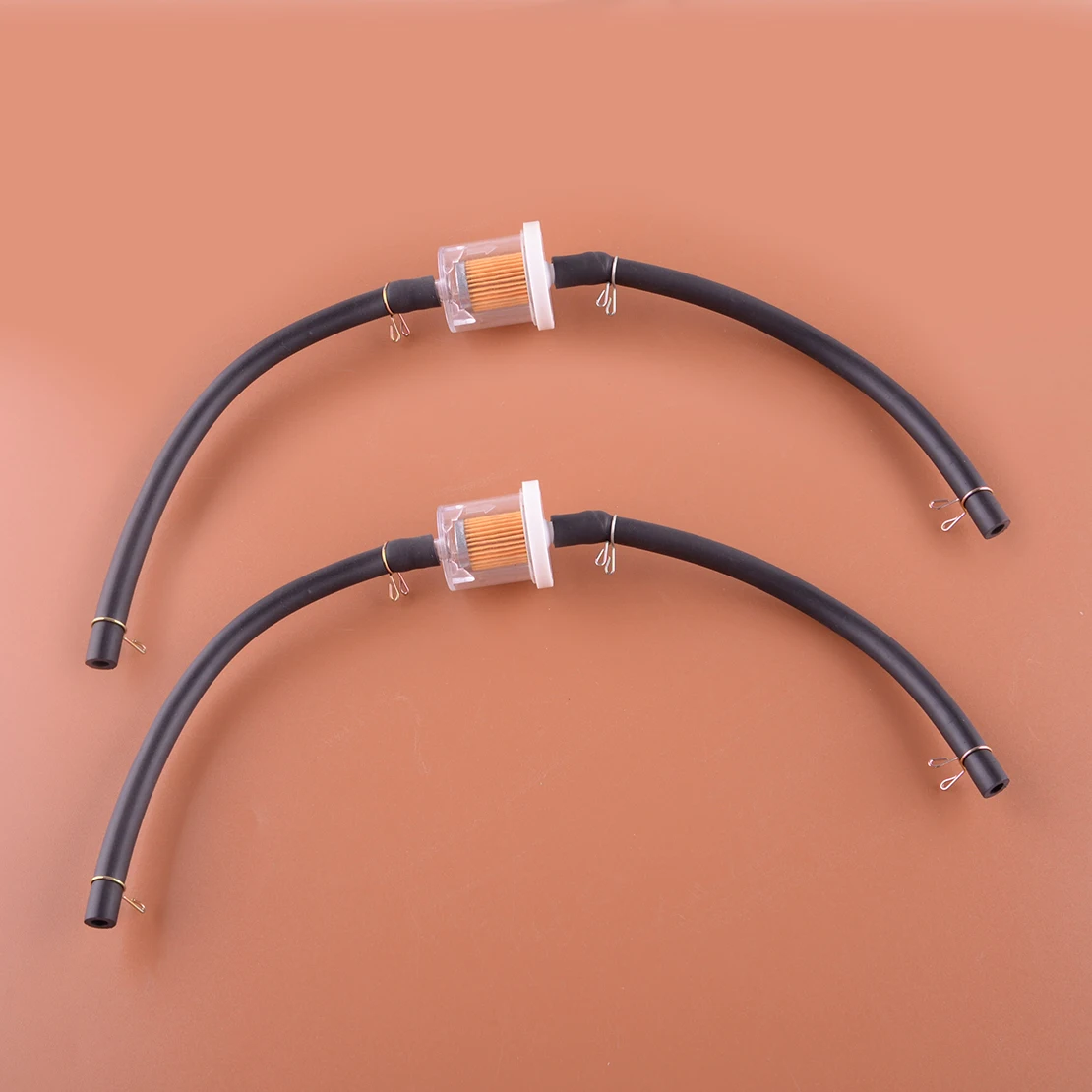 

2 Sets Fuel Filter Hose Line With Clip Fit for Atco Balmoral 14s 14se 17s 17se 20s 20se Cylinder Mower with AQ148 Engine New