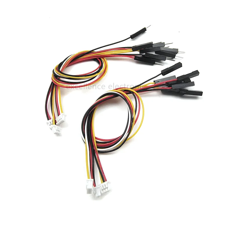 5 sztuk MX1.25 odstęp do kabla DuPont 10/15/20cm mężczyzna kobieta 1P2P3P4P6P8P10P przewód połączeniowy płyty 1 przeciągnij 4 przewód zaciskowy czujnika