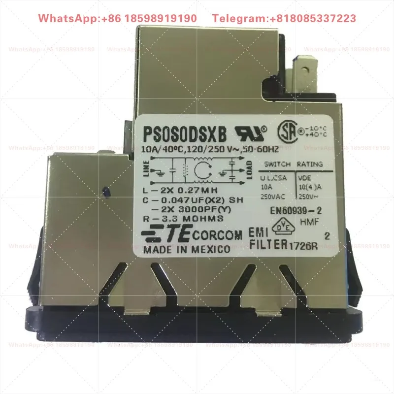 Low-pass Filter Module Power Socket Fever Connector Connection Common Mode Inductance EMI Anti-interference PS0S0DSXB