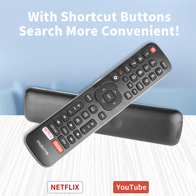 EN2B27HB Remote Control For Hisense TV 32N2170PW 39N2170PW 40N2170PW 43N2170PW 49N2170PW 55K3140PW 43N3000UW 50N3000UW 55N3000UW