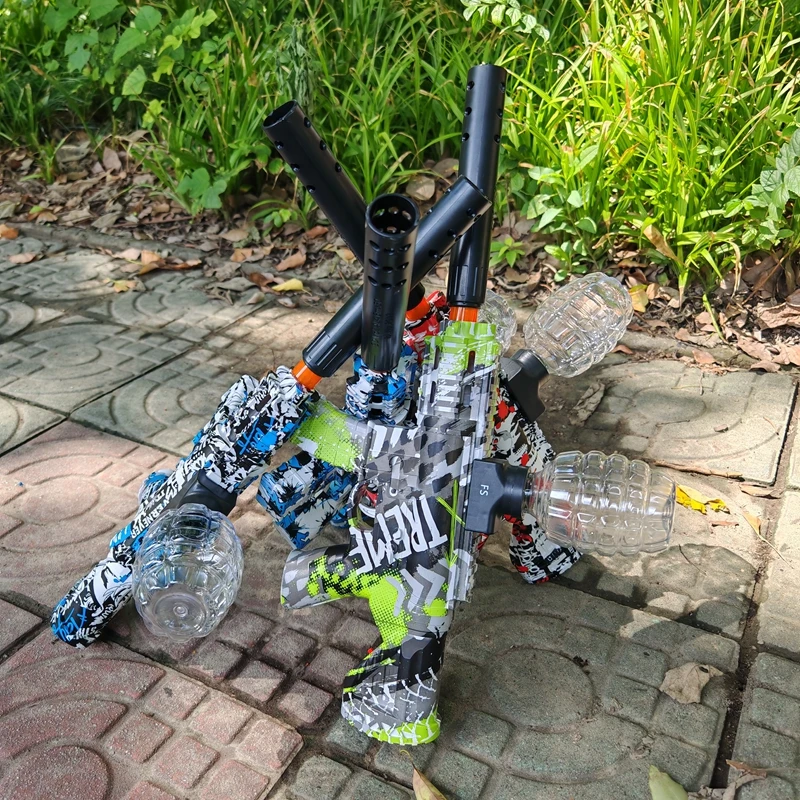 M4 الكهربائية هلام الكرة الناسف لعبة بندقية التلقائي رش الكرة الناسف مناسبة لعبة الرماية في الهواء الطلق هدية (لا رصاصة)