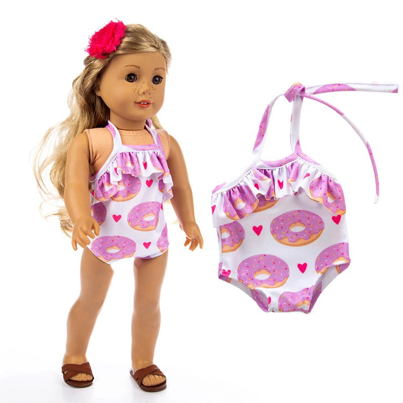 18 inch Doll clothes for 43cm new born baby doll bikini dress swimming clothes Diving suit