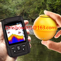 Handheld Fish Finder Portable Fishing Kayak Fishfinder Fish Depth Finder Fishing Gear with Sonar Transducer and LCD Display