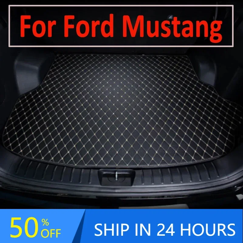 

Car trunk mat for Ford Mustang 2015 2016 2017 2018 2019 2020 cargo liner carpet interior accessories cover