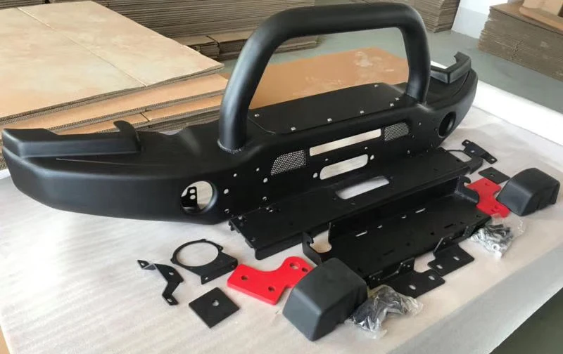 Steel Front Bumper with Bull bar or Without Bull bar for wrangler JK 2007-2017 4x4 Offroad Accessories view 5