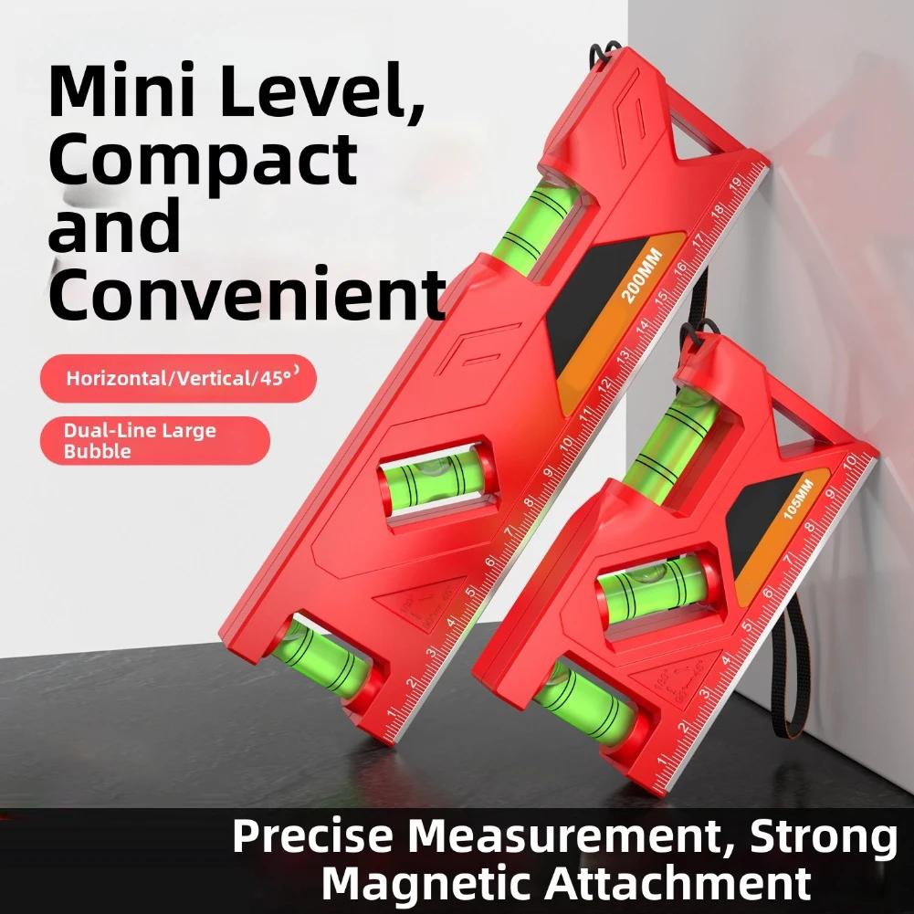 

Multi-purpose SpiritLevel For Household And Professional Use With Bubble Inclinometer Vertical Horizontal 45 Degree Measurement