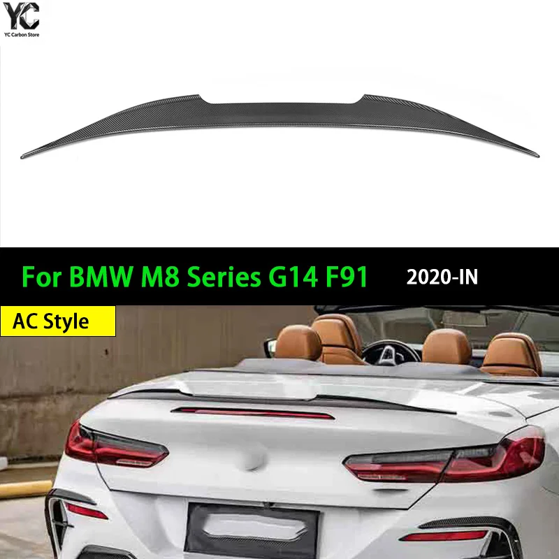 Automotive Real Dry Carbon Rear Lid Spoiler Boot Wing for BMW G14 F91 2020-IN
