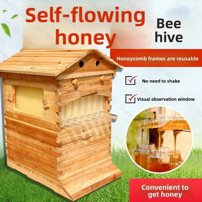 Flow Hive Full Set –Cedar Automatic Honey Harvesting Beekeeping Equipment with Bee Box