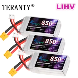 TERANTY 2S HV Battery 7.6V 850mAh Lipo LIHV Battery 100C do samochodów wyścigowych RC Drone Helicopter Aircraft FPV z XT30 XT60 T JST