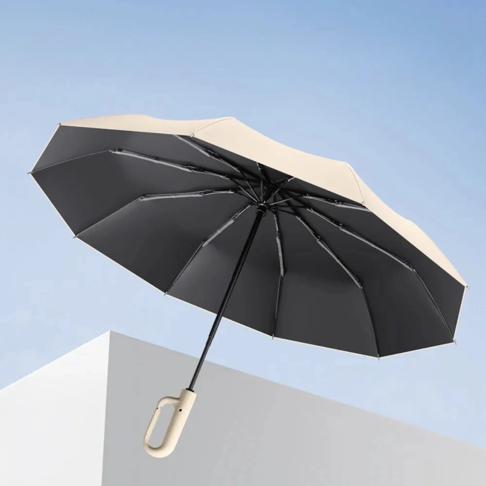 Vollautomatischer Schnappverschluss-Regenschirm für Sonne und Regen, UV-Schutz, faltbarer Sonnenschirm, fortschrittlicher Sonnenschirm